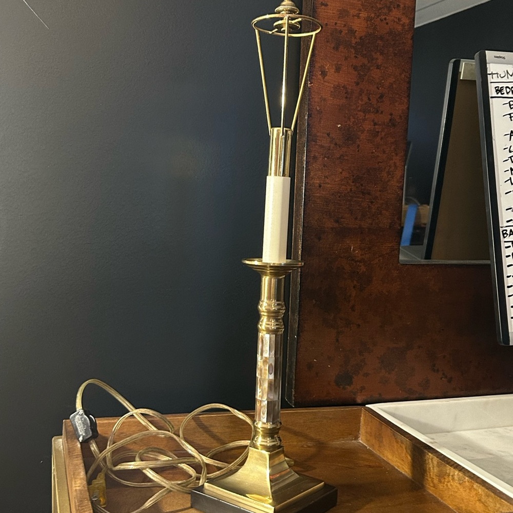 Classic Brass Candle-Style Lamp: Fredrick Cooper